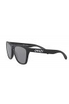 Oakley Frogskins Lunettes de soleil Noir mat avec verres polarisés iridium noir, Noir mat., taille unique