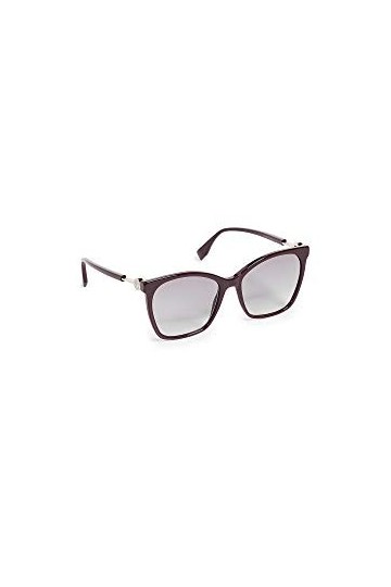 FENDI FF 0344/S I4 Lunettes de Soleil, Plume/Gris, 57 Femme