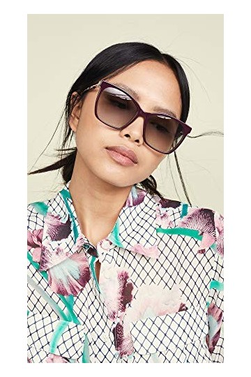 FENDI FF 0344/S I4 Lunettes de Soleil, Plume/Gris, 57 Femme