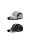 2 Pièces Casquette de Baseball, Casquettes de Sport Outdoor, Chapeau Anti-Soleil Cap, Casquette Réglable Unisexe, Casquette F