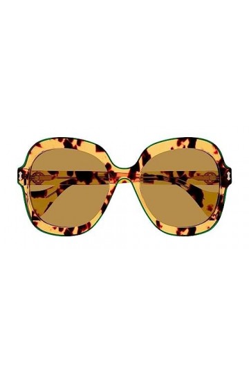 Lunettes de Soleil Gucci GG1240S Havana/Brown 57/20/145 femme