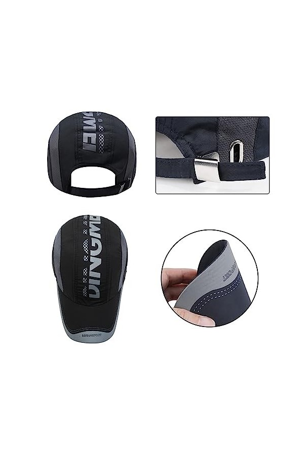 2 Pièces Casquette de Baseball, Casquettes de Sport Outdoor, Chapeau Anti-Soleil Cap, Casquette Réglable Unisexe, Casquette F