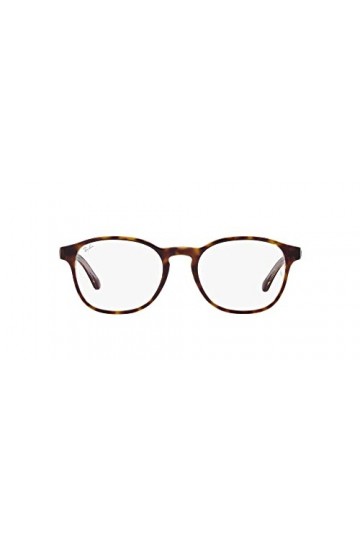 Oakley Lunettes de soleil rondes Rx5417f Low Bridge Fit pour femme, Havane sur verre transparent/Demo