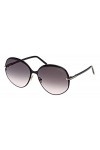 Tom Ford Lunettes de Soleil YVETTE-02 FT 0913 Shiny Black/Smoke Shaded 60/15/140 femme