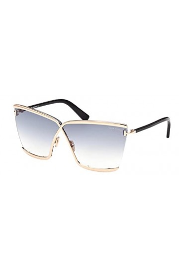 Tom Ford Lunettes de Soleil ELLE-02 FT 0936 Shiny Rose Gold/Grey Shaded 71/1/130 femme