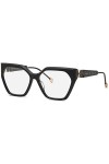 Philipp Plein VPP068S Lunettes de Soleil, Shiny Black, 57 Femme
