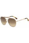 Jimmy Choo Lunettes de Soleil ABBIE/G/S Gold/Brown Shaded 61/17/145 femme