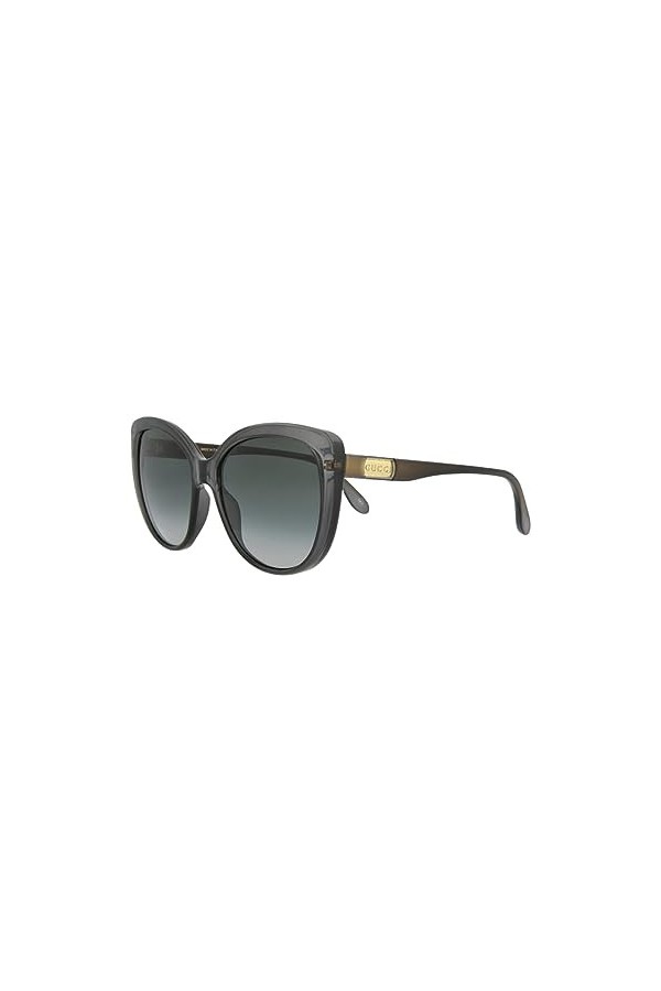 Gucci Femme Lunettes de Soleil, Gris, 57mm