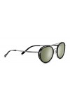 Serengeti Geary Lunettes de Soleil, Multicolore Shiny Dark Gunmetal Black Shiny , M Mixte