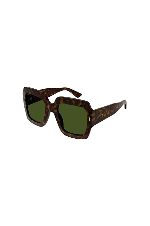 Lunettes de Soleil Gucci GG1111S Dark Havana/Green 53/25/145 femme