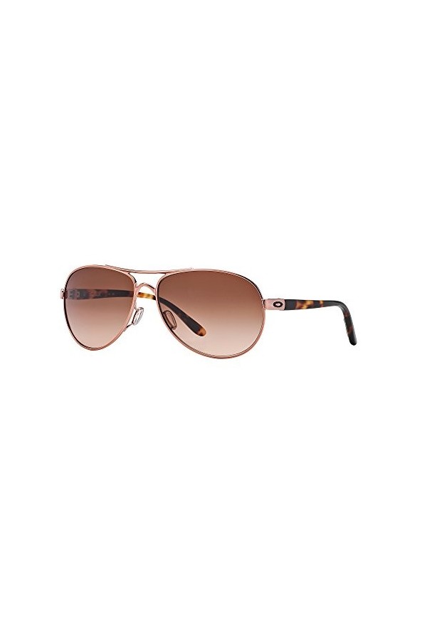 Oakley OO4079 Feedback Sunglasses+ Vision Group Accessories Bundle Rose Gold/Vr50 Brown Gradient 407901 