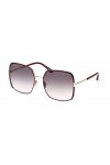 Tom Ford Lunettes de Soleil RAPHAELA FT 1006 Shiny Burgundy/Blue Shaded 60/18/135 femme