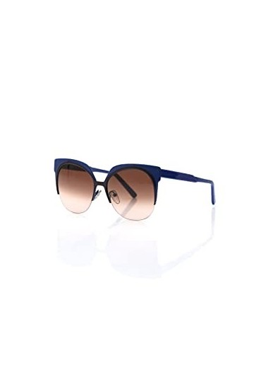 Marni Lunettes de Soleil CURVE ME101S Blue/Light Brown Shaded 56/17/140 femme