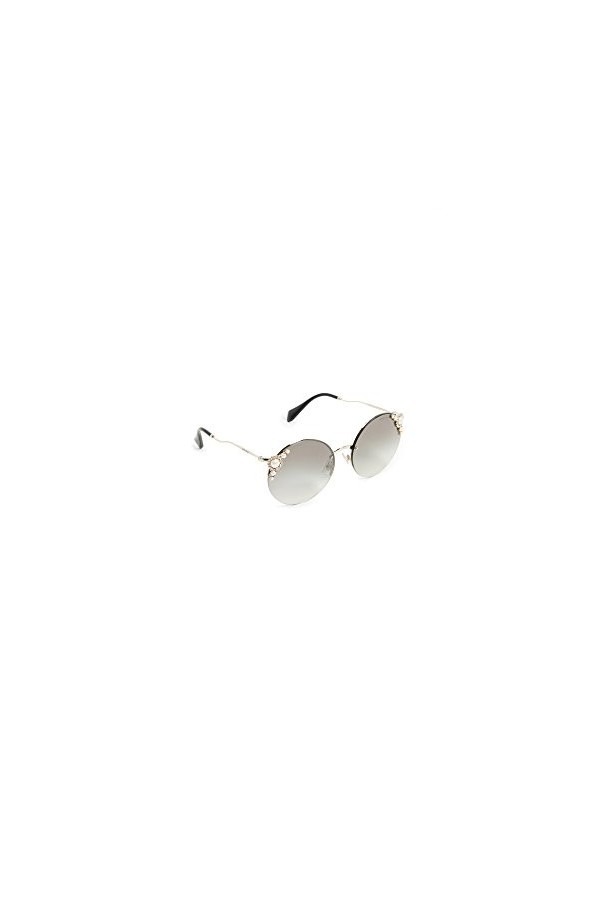 MIU MIU 0Mu52Ts Vw75O0 60 Montures de Lunettes, Or Pale Gold/Gradientgreymirrorsilver , Femme