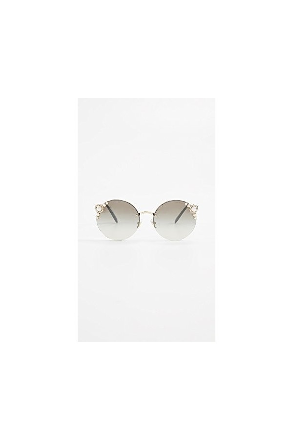 MIU MIU 0Mu52Ts Vw75O0 60 Montures de Lunettes, Or Pale Gold/Gradientgreymirrorsilver , Femme
