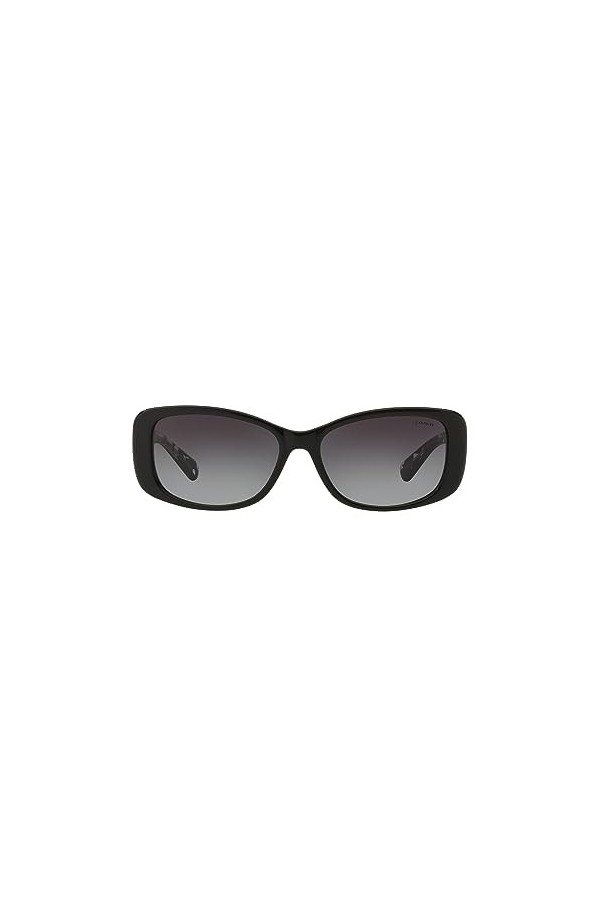 Lunettes de Soleil Coach HC 8168 Black/Grey Shaded 56/16/135 femme