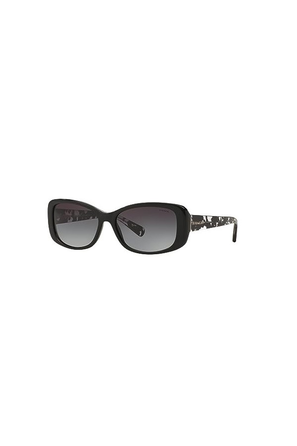 Lunettes de Soleil Coach HC 8168 Black/Grey Shaded 56/16/135 femme