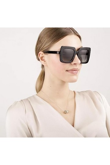 GUCCI GG0328S-001 Lunettes de Soleil, Noir, 53.0 Femme