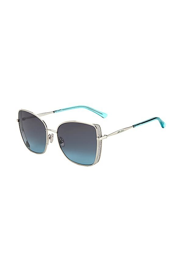 Jimmy Choo Lunettes de Soleil ALEXIS/S Palladium/Blue Shaded 59/18/145 femme