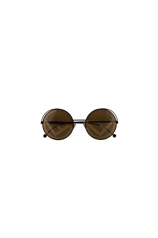 FENDI FF0343/S Lunettes de soleil Noir Avec Lentilles Brunes Goldes 53mm 807EB FF0343S FF 0343/S