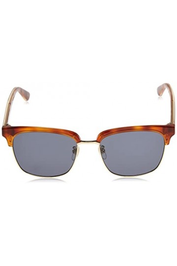 Gucci Lunettes de Soleil GG0382S Light Havana/Blue 56/18/145 homme