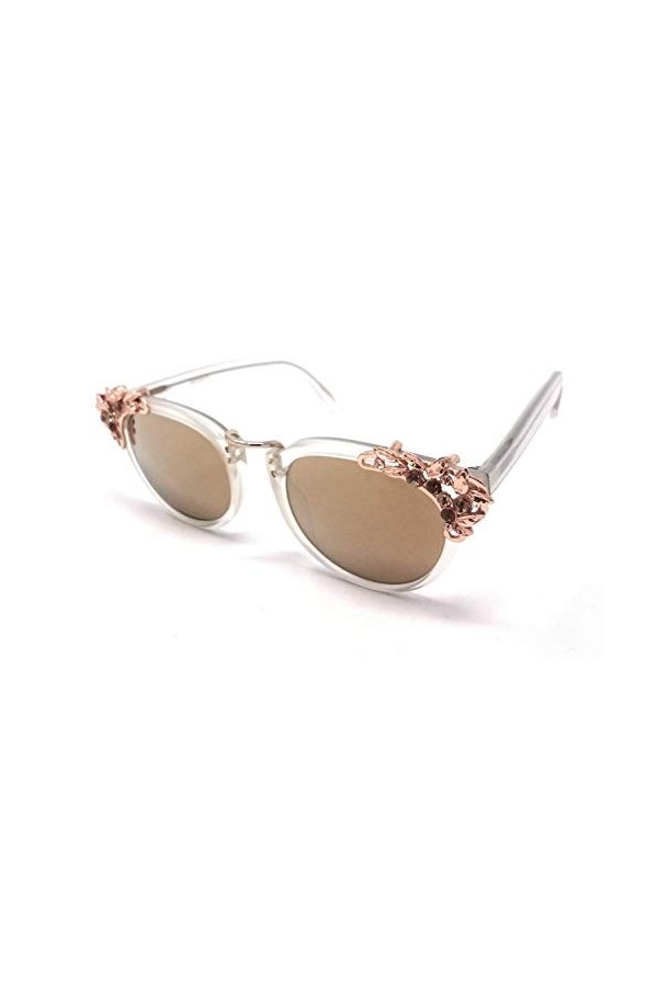 Lunettes de soleil femme MASSADA UNTITLED II M 3146 C.CM avec strass supplémentaires