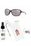 Oakley OO9301 Cohort Sunglasses+ Vision Group Accessories Bundle Polished Black/Prizm Black Polarized 930108 