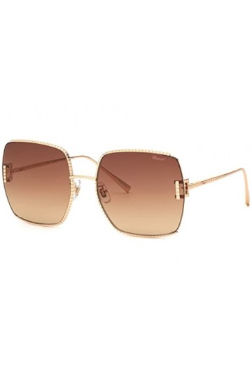 Chopard Femme SCHG30M Lunettes de Soleil, Shiny Copper Gold, 63