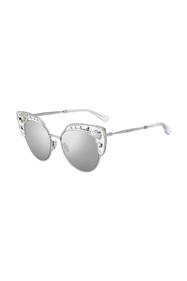 Jimmy Choo Audrey/S Sunglasses, CRYST Silver, 54 Unisex
