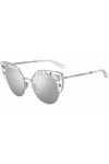 Jimmy Choo Audrey/S Sunglasses, CRYST Silver, 54 Unisex