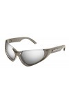 Balenciaga Lunettes de soleil BB0202S Grey/Silver 64/16/130 unisexe adulte