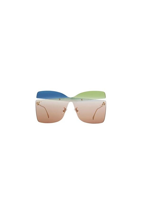 FENDI Lunettes de soleil pour femme Ff 0399/s RNB/HA Blue Green, 99, Rnb/Ha Blue Green