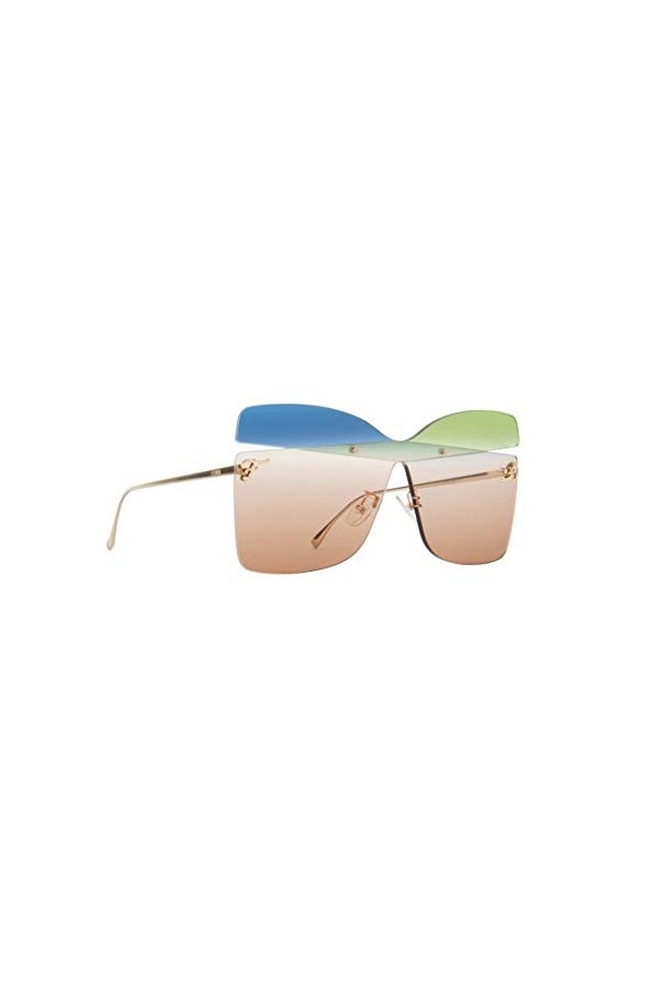 FENDI Lunettes de soleil pour femme Ff 0399/s RNB/HA Blue Green, 99, Rnb/Ha Blue Green