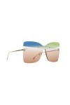 FENDI Lunettes de soleil pour femme Ff 0399/s RNB/HA Blue Green, 99, Rnb/Ha Blue Green