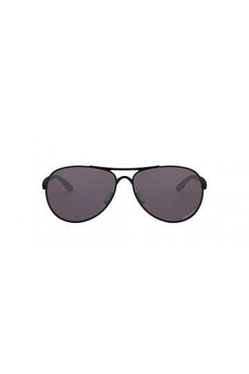 Oakley OO4079 Feedback Lunettes de soleil aviateur en métal Noir/gris mat 59 mm