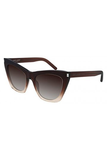 Saint Laurent Lunettes de Soleil KATE SL 214 Brown Shaded/Brown Shaded 55/20/145 femme