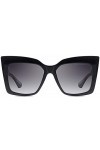 DITA Lunettes de Soleil TELEMAKER BLACK/DARK GREY SHADED 57/18/145 femme