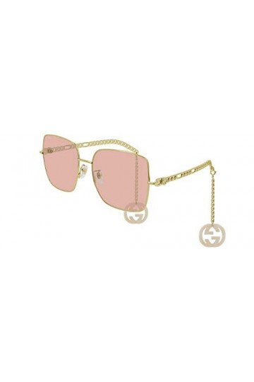 Gucci Lunettes de Soleil GG0724S Gold/Pink 61/18/135 femme