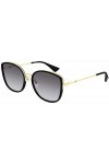 Gucci Lunettes de Soleil GG0606SK Black Gold/Grey Shaded 56/19/145 femme