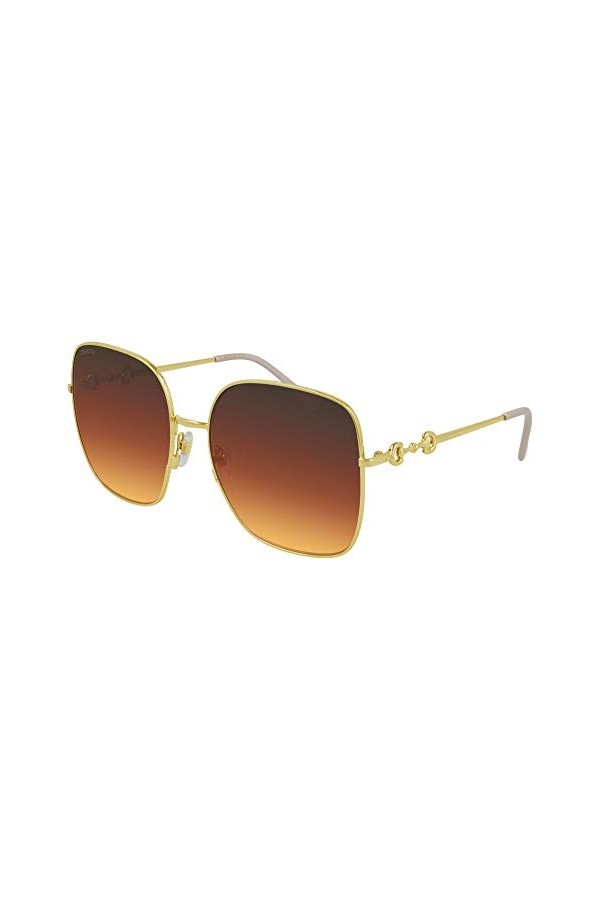 Gucci Lunettes de Soleil GG0879S Gold/Brown Gold Shaded 61/18/140 femme