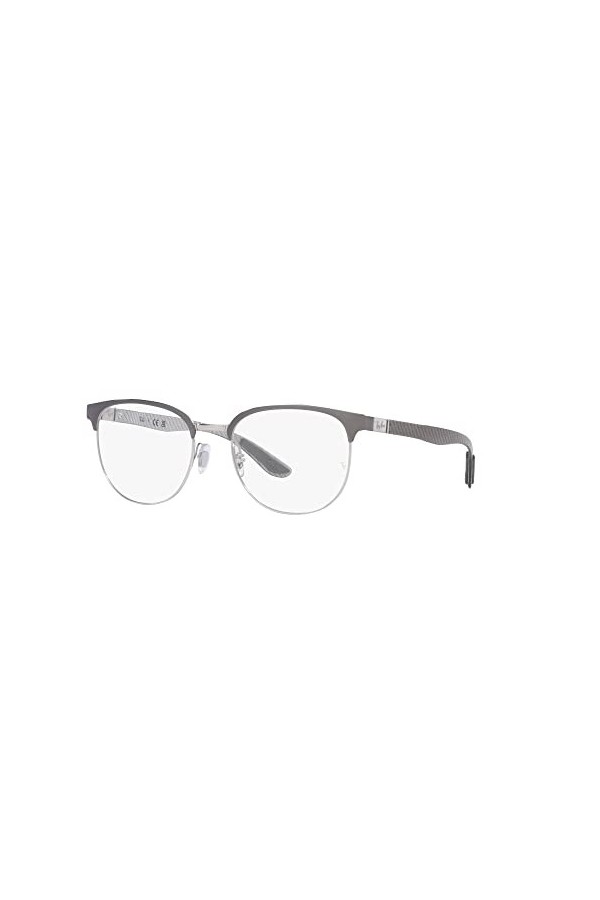 Oakley Lunettes de soleil carr es Rx8422 pour femme, Gris sur argent/lentille de d monstration