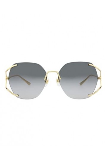 Gucci GG0651S 002 Lunettes de Soleil Femme Doré/Gris Dégradé Verres Mode Ovale 59 mm, or, NS