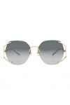 Gucci GG0651S 002 Lunettes de Soleil Femme Doré/Gris Dégradé Verres Mode Ovale 59 mm, or, NS