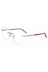 Chopard Vchg25m Lunettes de Soleil, Or Rose Brillant, 56 Femme