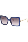 Chopard Sch334m Lunettes de Soleil, Bleu, 56 Femme
