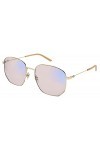 Gucci Lunettes de Soleil GG0396S Gold/Blue&Beyond Pink Lens 56/18/140 femme