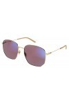 Gucci Lunettes de Soleil GG0396S Gold/Blue&Beyond Pink Lens 56/18/140 femme