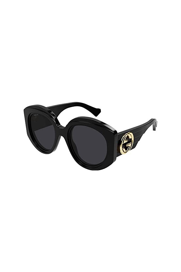Gucci Lunettes de Soleil GG1308S Black/Grey 53/23/140 femme