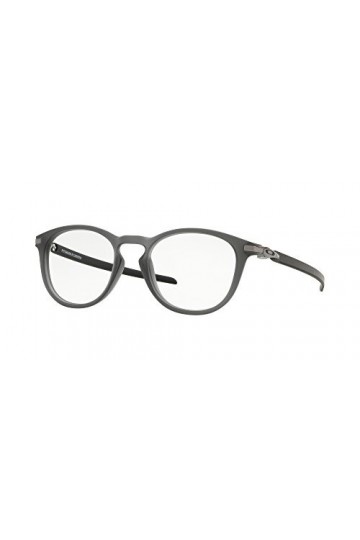 Ray-Ban 0OX8149 Lunettes de Soleil, Noir Satin Grey Smoke , 50 Homme