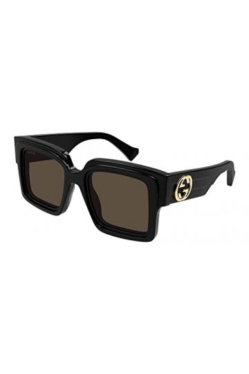 Gucci Lunettes de Soleil GG1307S Black/Dark Brown 51/21/140 femme